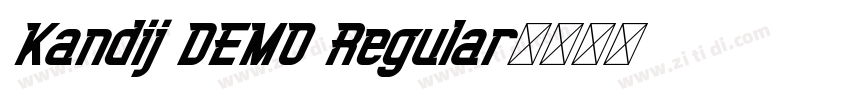 Kandij DEMO Regular字体转换